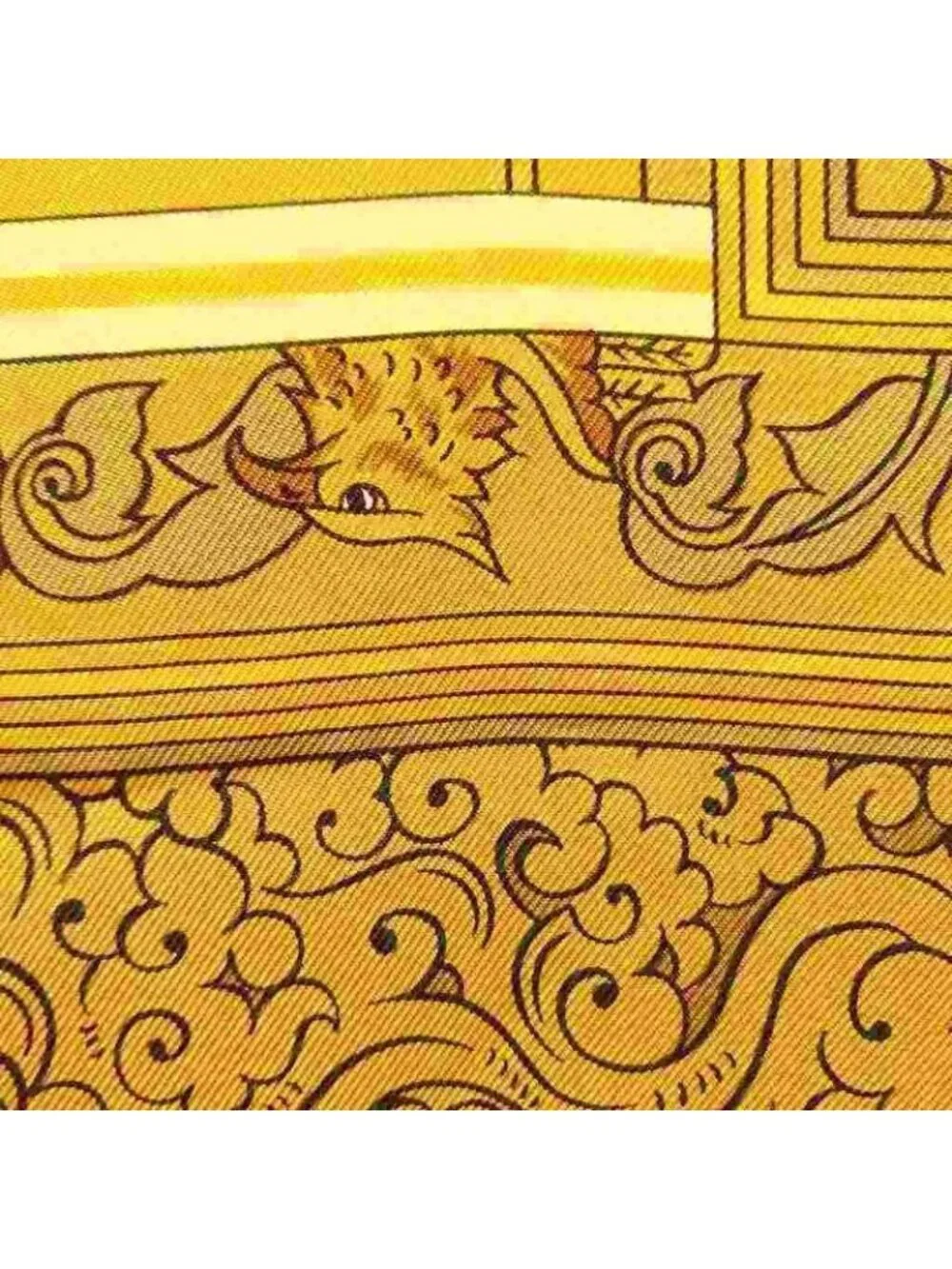 Hermes Animaux Solaires Animals of the Sun Carre 90 Large Scarf Black - Picture 9 of 9